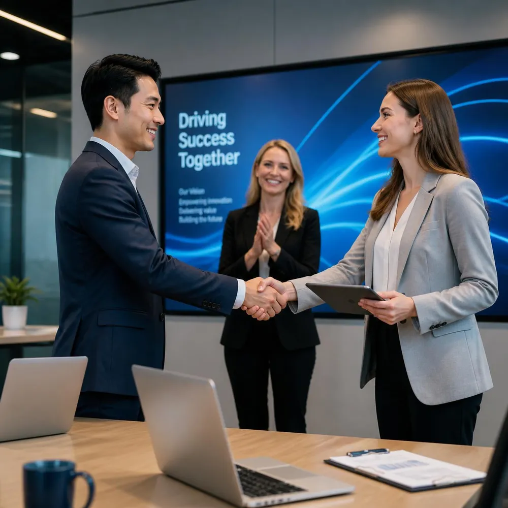 Digital strategist working on a laptop with an analytics dashboard