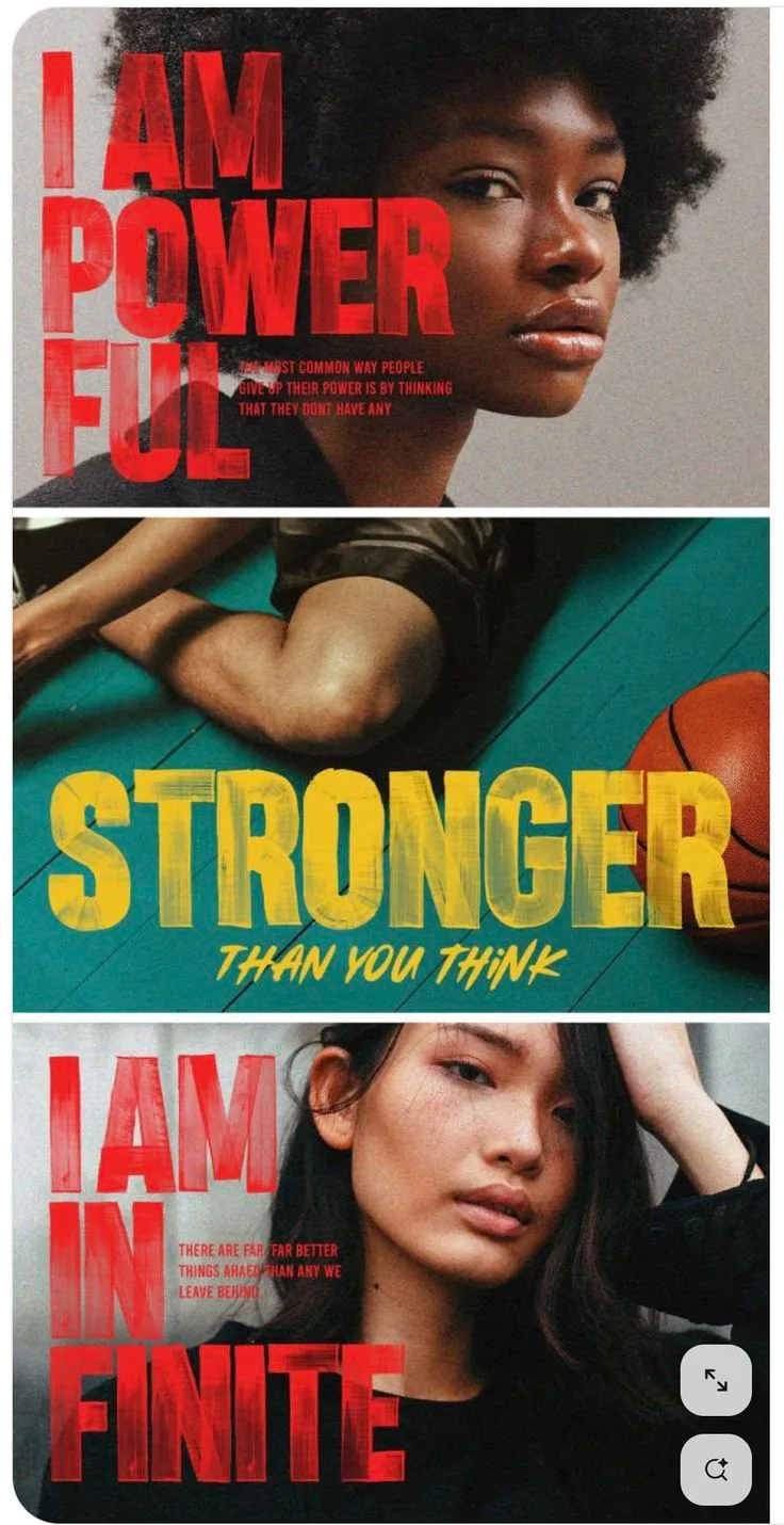Bold motivational brand visuals representing powerful business growth